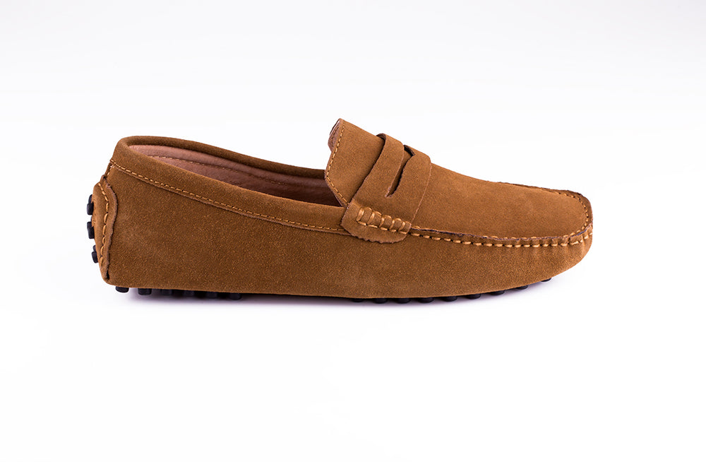 Solo Classic Caramel Leather Slip-On Loafers Tan Belgian Slipon for men | Rapawalk main image 4