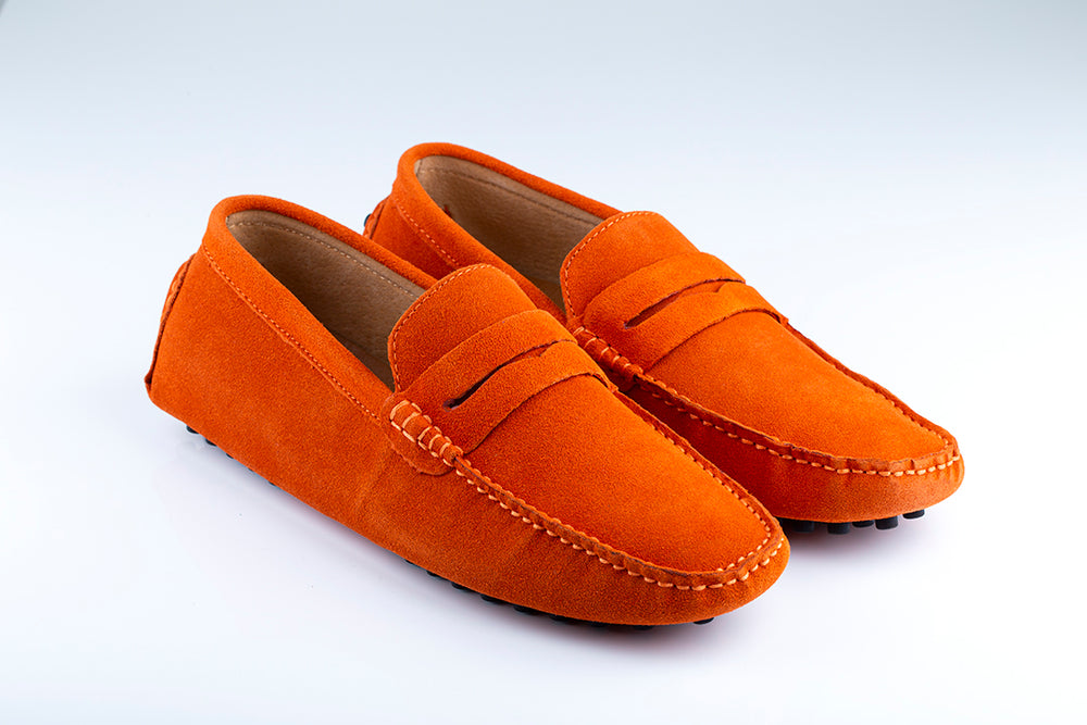 Orange Men Luxury Loafers Orange Men Luxury Loafers